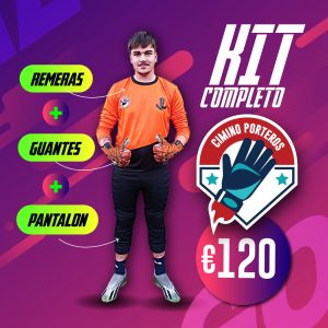 Se vería el kit completo a 120€ de la escuela de porteros y jugadores de fútbol en Almería