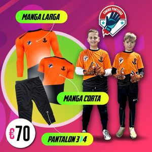 Se vería el taje de portero a valor de 70€ de la escuela de porteros y jugadores de fútbol en Almería